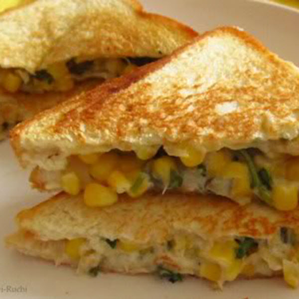 Corn Vegetable Sandwich